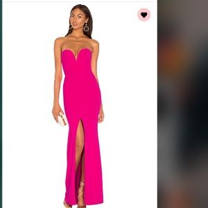 Nookie x revolve honey gown hot pink